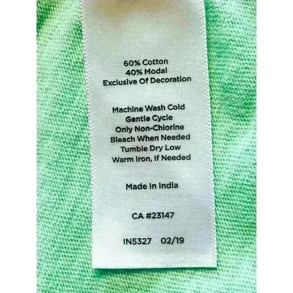 Talbots Plus Petite top 2XP scoop neck short sleeve light green crochet trim - Picture 5 of 6